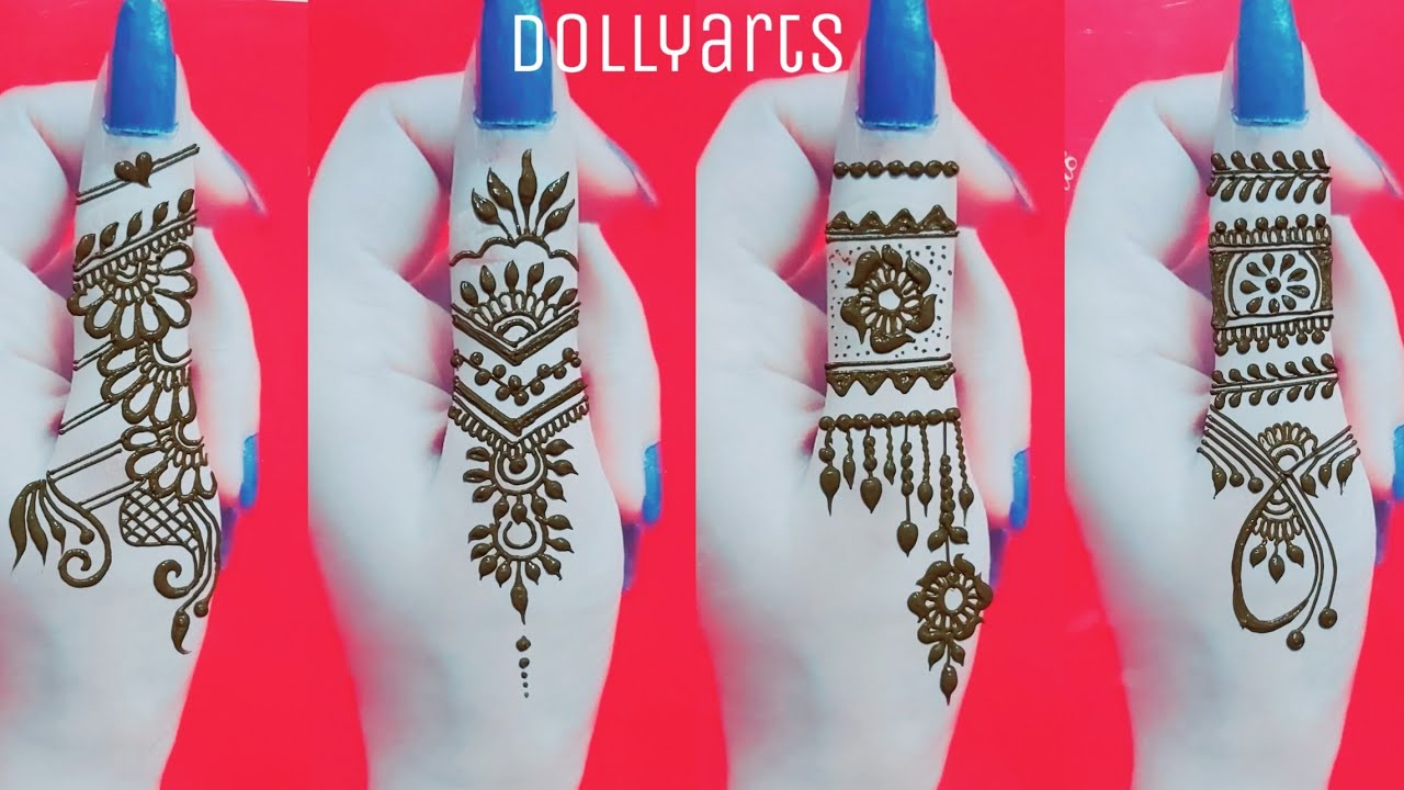Easy Finger Tattoo Designs || Dollyarts|| 2020 || - YouTube