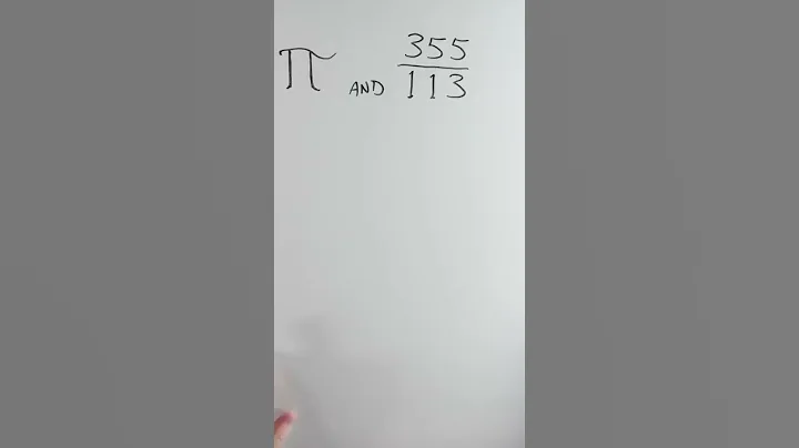 The (Nearly) Perfect Pi Approximation #shorts