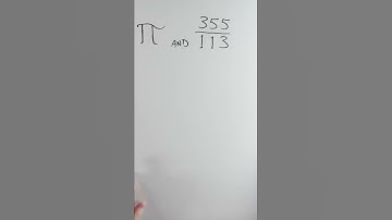 The (Nearly) Perfect Pi Approximation #shorts