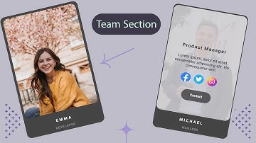 Make Your Team Shine! Interactive Team Section with CSS Hover Effect