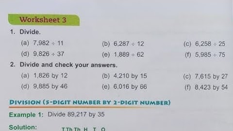 DAV class 4 maths unit 4 worksheet 3 - all questions solved
