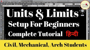 How to set Units & Limits in AutoCAD || units & Limits || Autocad Units & Limits  || CAD CAREER