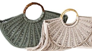 شنطة مكرمية جديدة وحصرية ج١ / Trendy and stylish macrame handbags