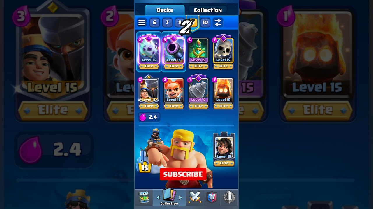 BEST LITTLE PRINCE DECKS CLASH ROYALE (3 DECK )✨