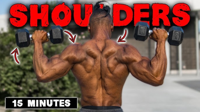 15 Minute Dumbbell Shoulders Workout At Home!