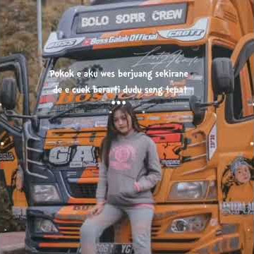 story wa versi tarik sis. versi ladies truck boss galak