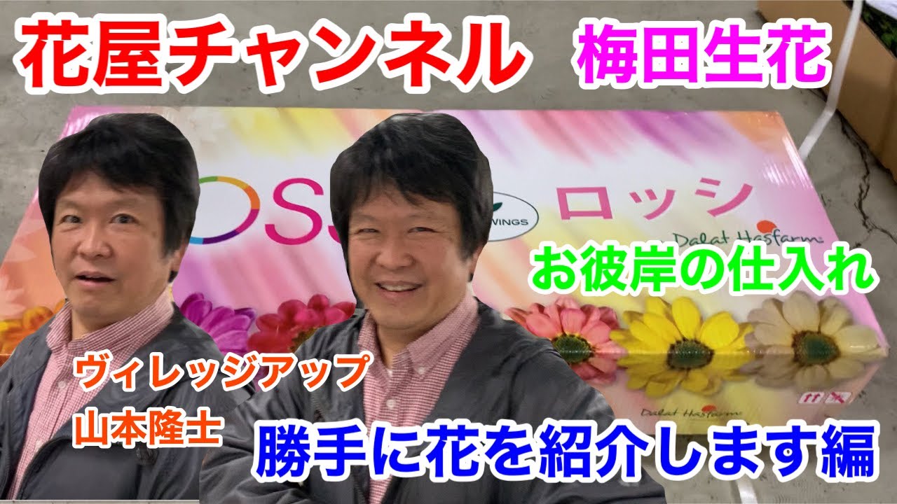大阪の花市場 梅田生花で購入した花を紹介します その名も勝手に花を紹介します編 梅田生花 花市場 花の仕入れ 花屋の仕入れ ヴィレッジアップ 山本隆士 Youtube
