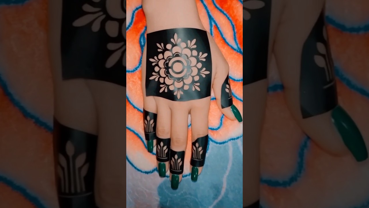 beautiful sticker mehndi design #shorts