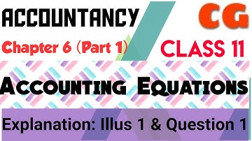 Accounting Equations Part 1| How to do practical | illus 1 & question 1 exaplanation