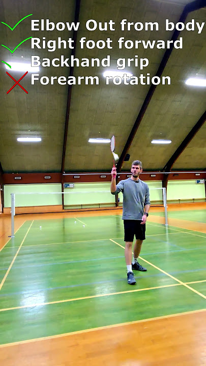 Badminton Backhand Power Step by Step  #badminton #bulutangkis #badmintonlovers #badmintongame