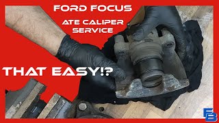Ford Focus Front ATE Caliper Service / Rebuild | QUICK & EASY