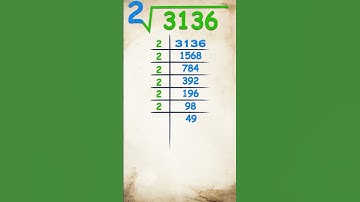 Square root of 3136 /  3136 ka vargmul / #maths #squareroot