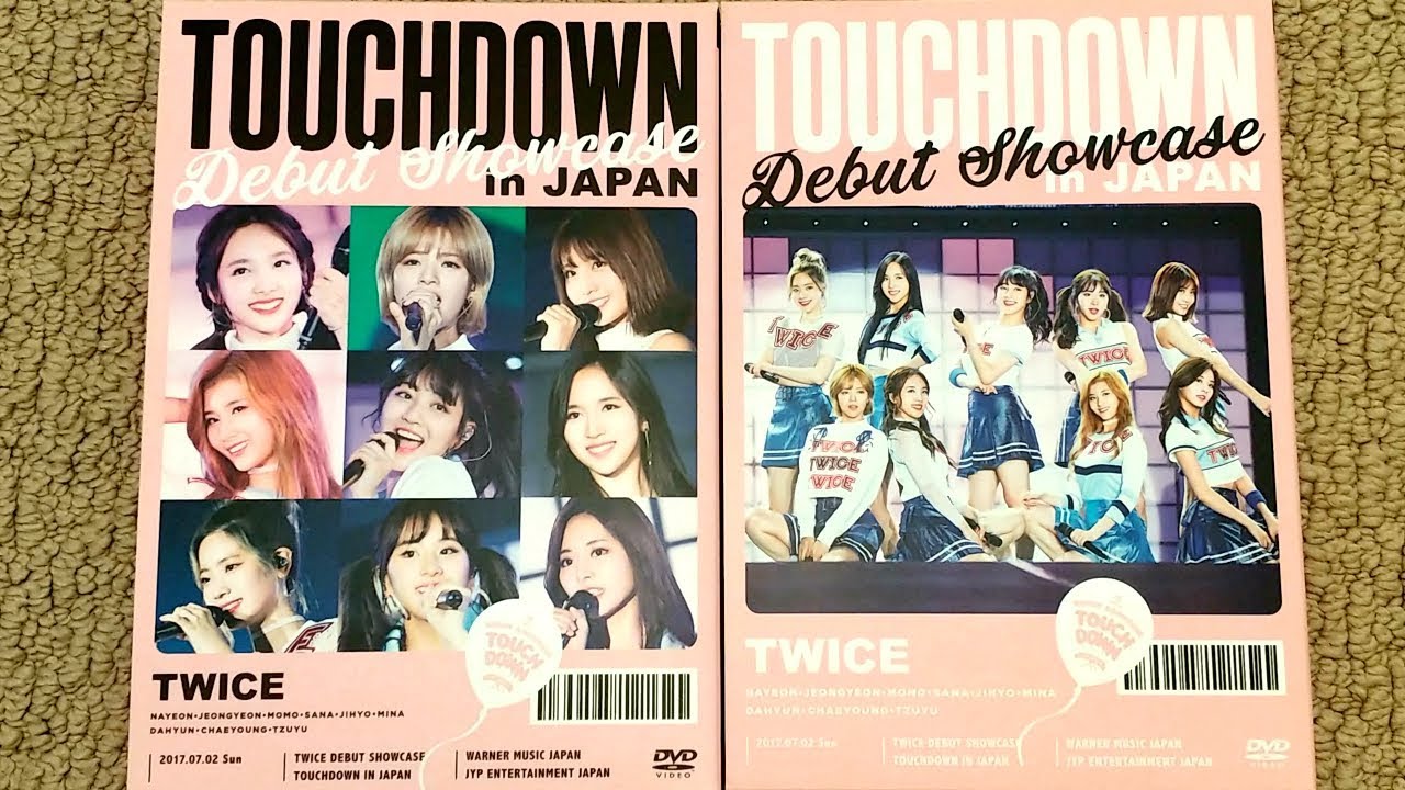 Twice トゥワイス Touchdown In Japan Debut Showcase Dvd Blu Ray Unboxing 4 Versions Youtube