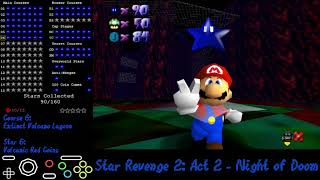 Star Revenge 2: Night of Doom (v1.2) - Course 6 - Extinct Volcano Lagoon (Savestateless)