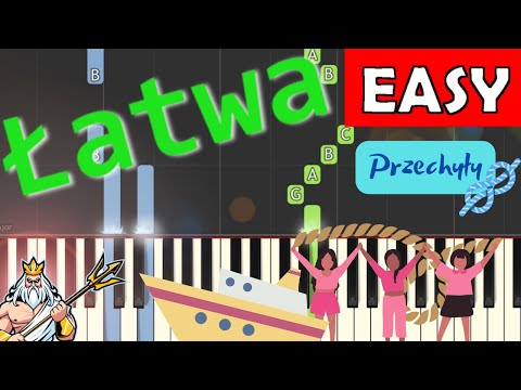 🎹 Przechyły - Piano Tutorial (łatwa wersja) 🎵 NUTY W OPISIE 🎼