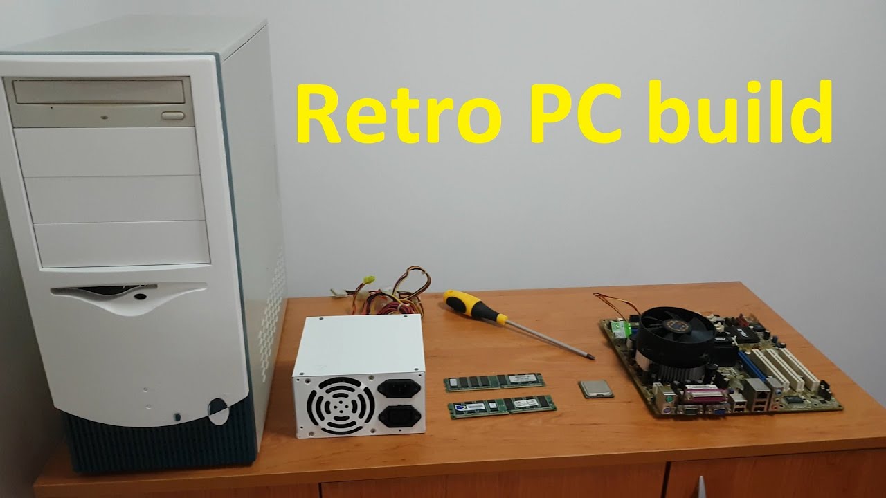 Retro PC build, ASUS motherboard, 768 mb ramm, Intel Pentium 4, 80 GB ...