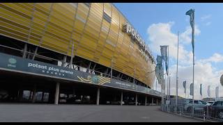 Quick Ride to Gdańsk Stadium &amp; Back | 17 min Virtual Cycling 🚴‍♂️🏟️