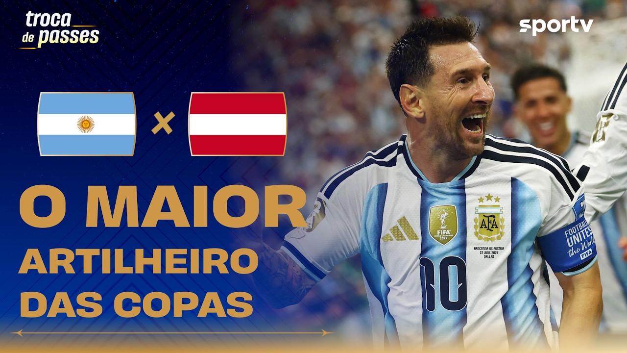 ARGENTINA 2 X 0 ÁUSTRIA | MESSI HISTÓRICO, NARRAÇÃO ÉPICA | Troca de Passes | sportv