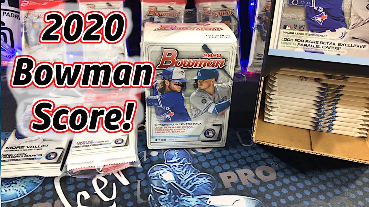 New Release 2020 Bowman Baseball Cards! Retail Hunt & Score!!! YouTube