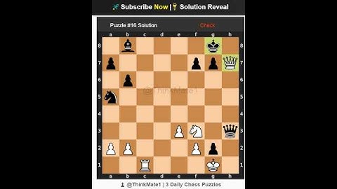 Chess Puzzle #16  #chess #games #brainteasers