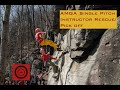 Amga single pitch instructor pick off  rescue  lead climber rescue
