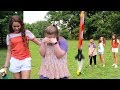 Surprise toy rocket launch  sarah grace  haschak sisters