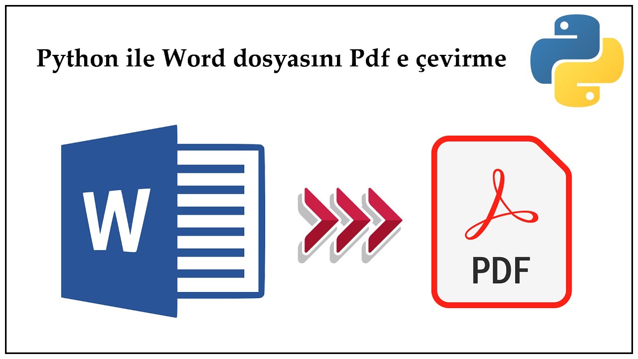 Python İle Word Dosyasını Pdf'e Çevirme - YouTube