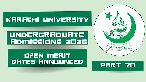 Karachi University Admissions 2026 | Open merit Morning | Merit list Announcement | @CSC1232 