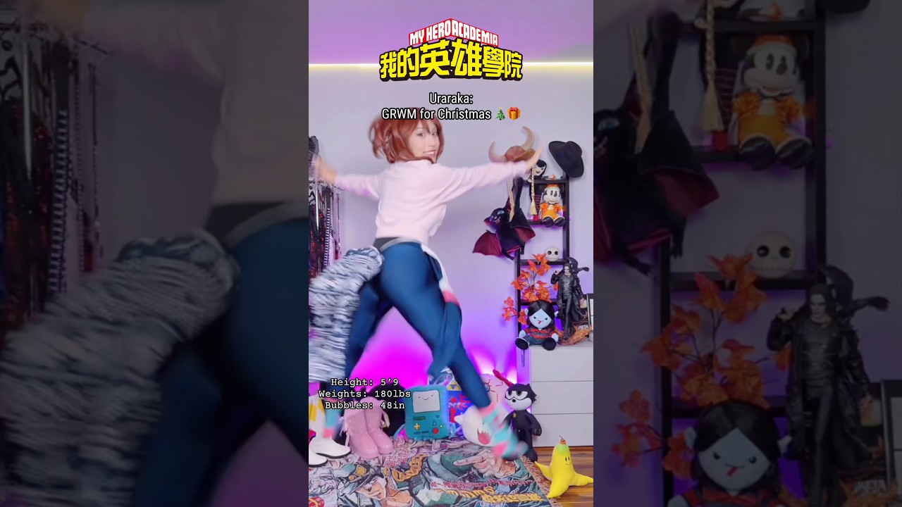 Zero Gravity “ALMOST” Xmas EDITION 😳 #anime #cosplay