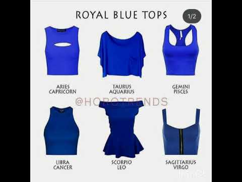 libra royal blue dress