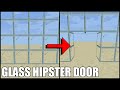 2X2 Glass Hipster Door in Minecraft Bedrock!