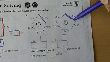 Similar Polygons with Corresponding Angles, Sides and Angle Angle Criterion