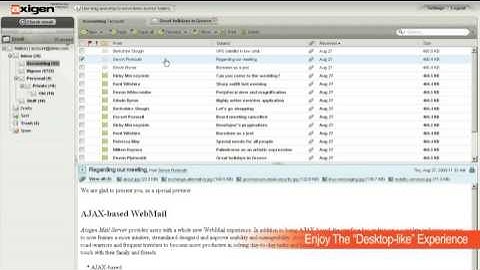 Axigen New AJAX WebMail