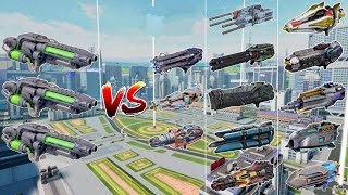 WR🔥 Angusiher VS All Titan Weapon Comparison |WAR ROBOTS|