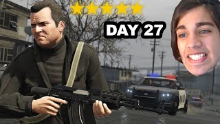I spent 30 days with a 5 Star Wanted Level in GTA 5