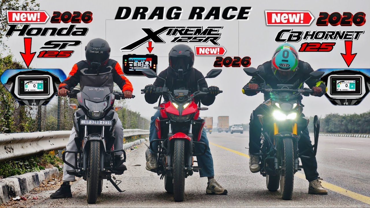 2026 Xtreme 125R VS 2026 Hornet 125 VS 2026 SP125.|| Drag Race.🔥|| Triple Battle showdown—·
