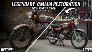 FULL part RESTORATION of OLD motorcycle YAMAHA