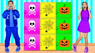 Thử Thách Hộp Bí Ẩn Halloween | Thử Thách Vui Nhộn Fun Teen