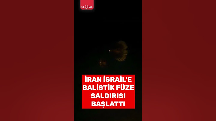 İran İsrail'in saldırılarına misilleme olarak Tel Aviv ve Hayfa'ya balistik füze fırlattı #shorts