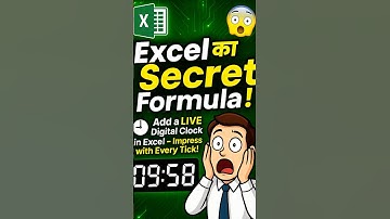 🕘 “Add a LIVE Digital Clock in Excel – Impress with Every Tick!”