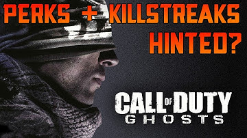 Call Of Duty Ghosts - Multiplayer "Perks and Killstreaks" Hinted - Deathstreaks & Wildcards?