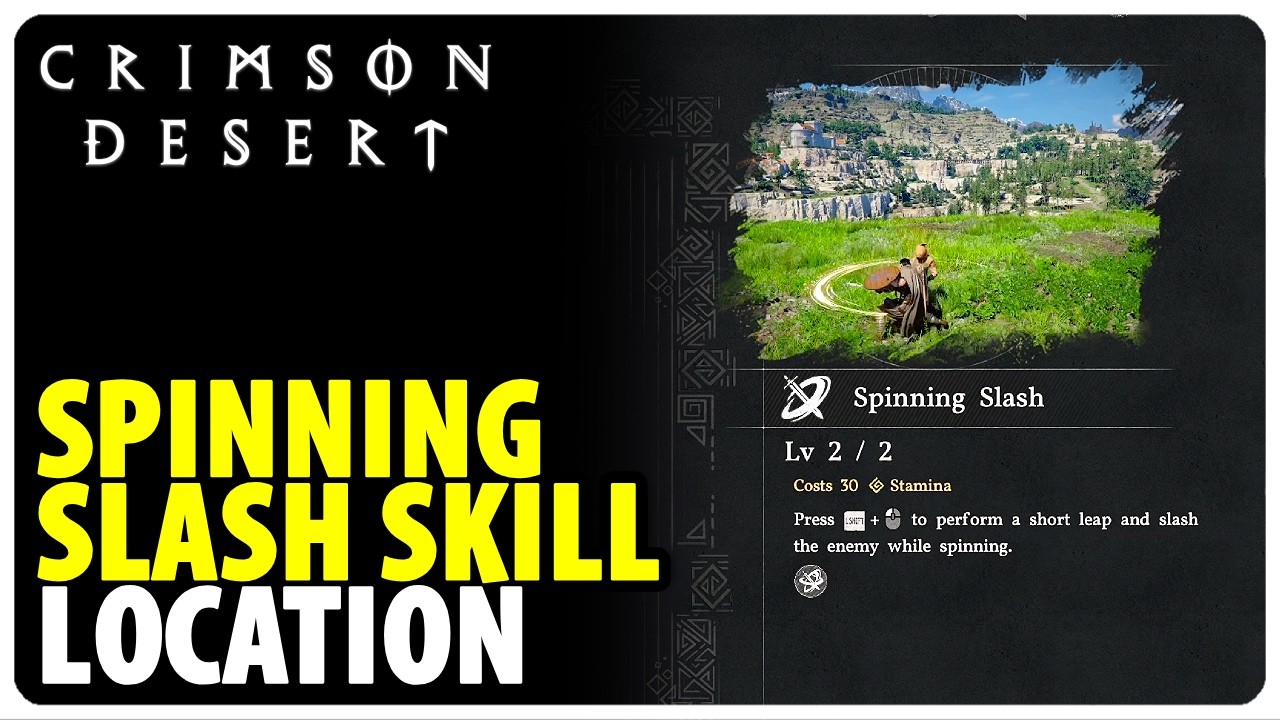 How to Get Spinning Slash Skill | Crimson Desert (Location) - YouTube