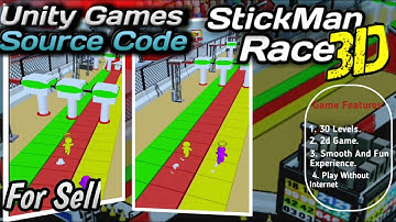 StickMan Race 3d Unity Game Source l epic Race 3d Unity engine game template | Sellmyapp projects