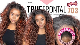 The best Natural Looking Hairline 🧡🥰 Outre True Frontal Peak 703