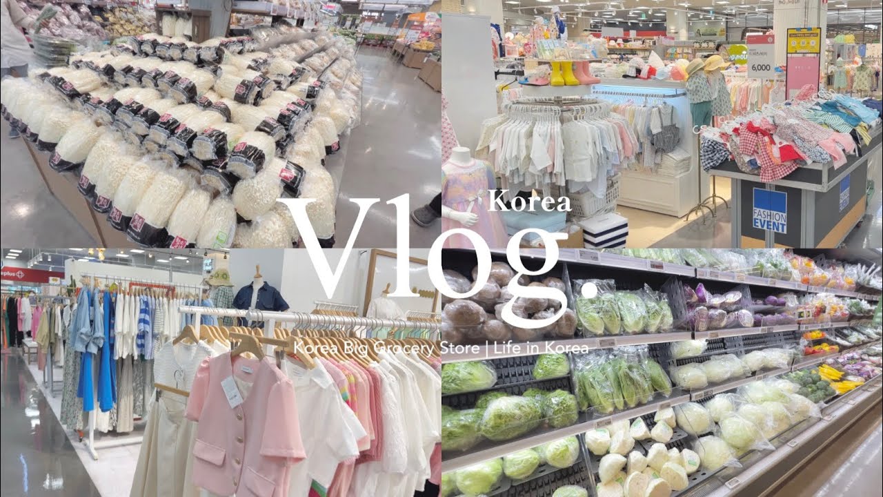 KOREA VLOG 🇰🇷 | SHOPPING IN KOREA BIG GROCERY STORE