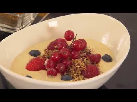 Kaiserschmarrn mit wilden Blaubeeren, ohne Rosinen. 