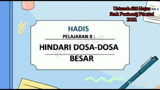 Pendidikan Islam Tingkatan 4 Kssm -Hindari dosa dosa besar
