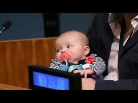 New Zealand PM Jacinda Ardern's new baby steals the show at the UN