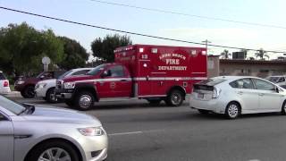 LBFD Rescue 13 responding