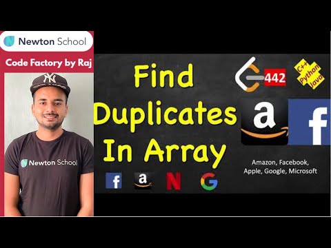Find duplicates in array in O(n) time and O(1) extra space || Code Factory by Raj